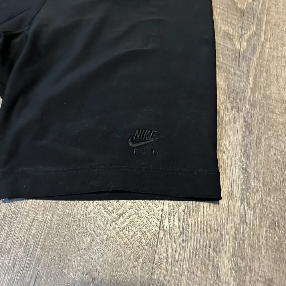 Vintage 90s Nike F.I.T Black Compression Biker Shorts Size 14 High‎ Waist